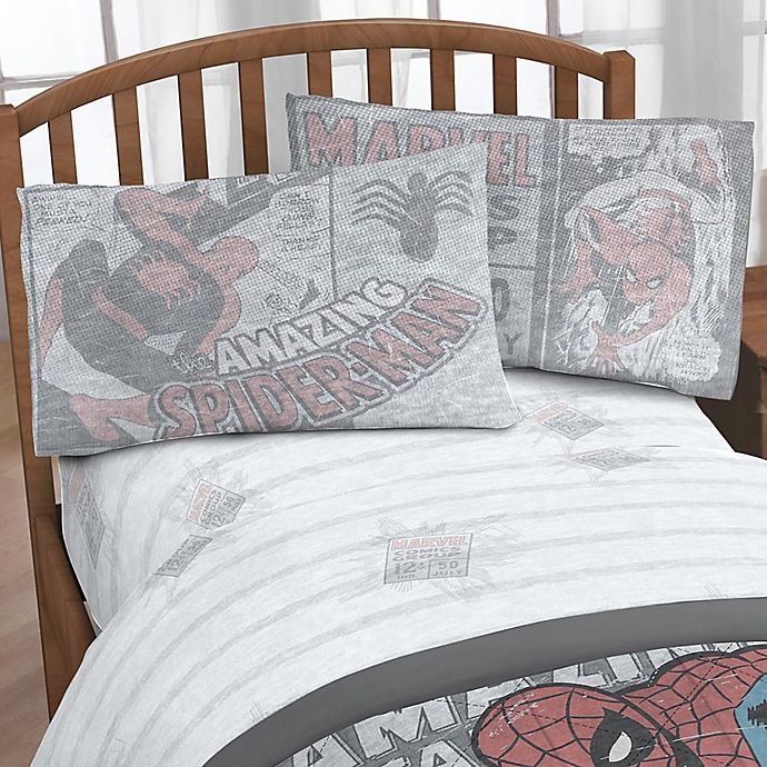 slide 1 of 1, Marvel Spiderman Comic Group Full Sheet Set, 1 ct