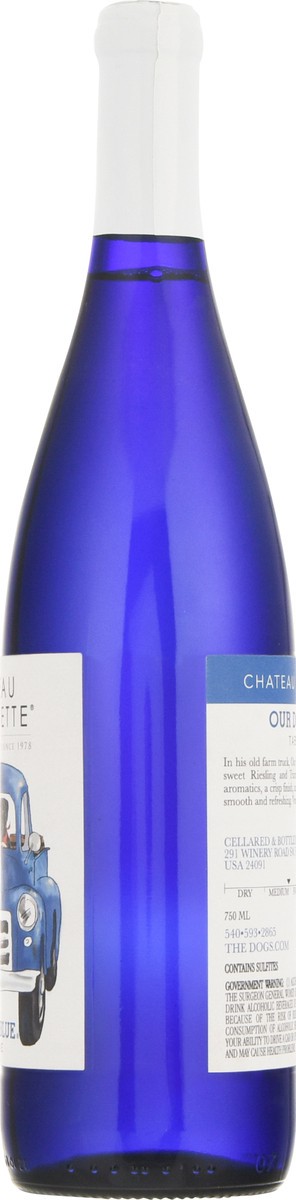 slide 6 of 12, Chateau Morrisette Our Dog Blue Table Wine 750 ml, 750 ml