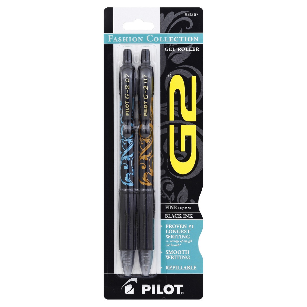 slide 3 of 3, Pilot Smooth Writing Refillable, 2 ct