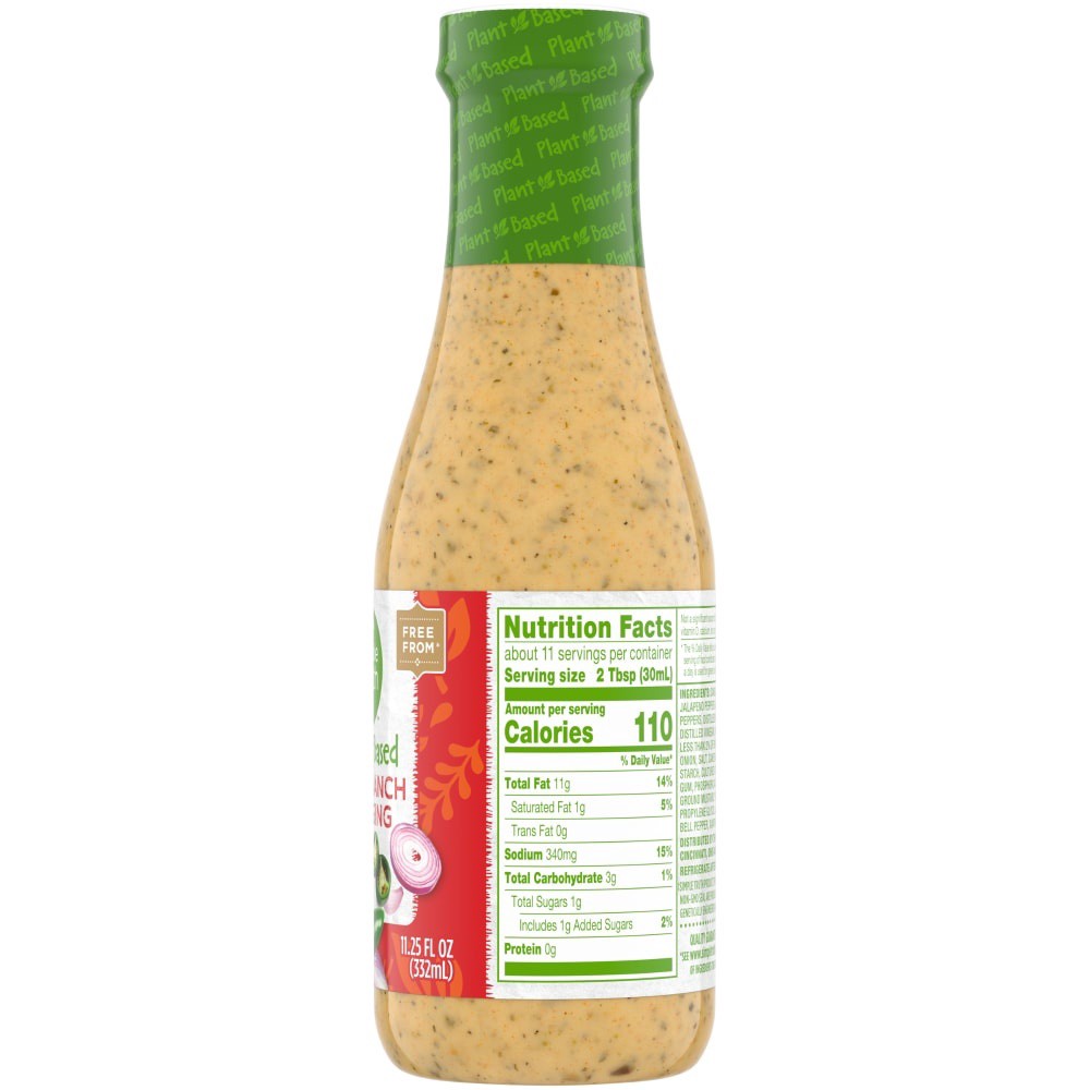 slide 2 of 3, Simple Truth Plant Based Spicy Ranch Dressing, 11.25 fl oz