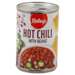 Raley's Hot Chili With Beans 15 oz