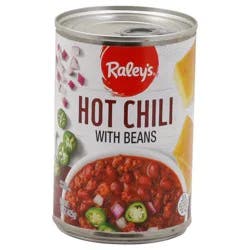 Raley's Hot Chili With Beans 15 oz