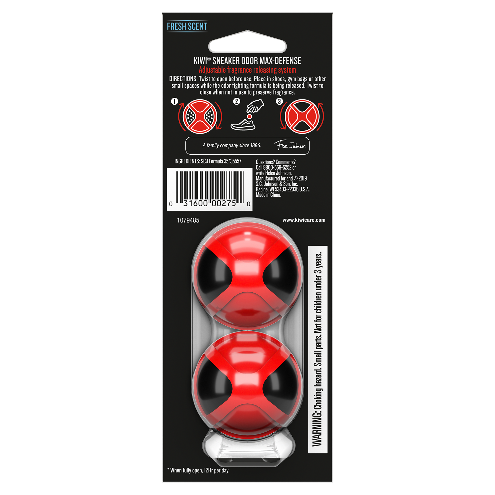 slide 2 of 4, Kiwi Sneaker Deodorizer Balls 2ct, 2 ct