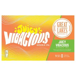 Great Lakes Brewing Co. Great Lakes Juicy Vibacious Double IPA 6 pack, 12 oz cans, 9.5% ABV