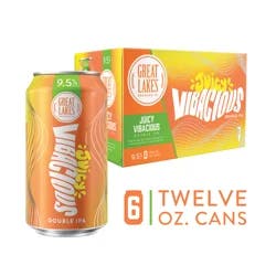 Great Lakes Brewing Co. Great Lakes Juicy Vibacious Double IPA 6 pack, 12 oz cans, 9.5% ABV