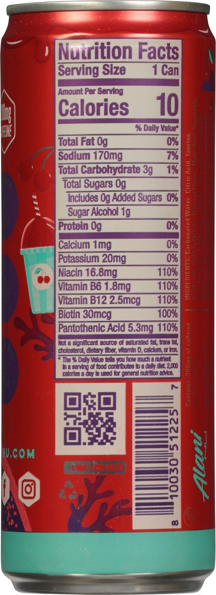 slide 9 of 9, Alani Nu Alani Energy Drink Cherry Slush 12oz, 12 oz