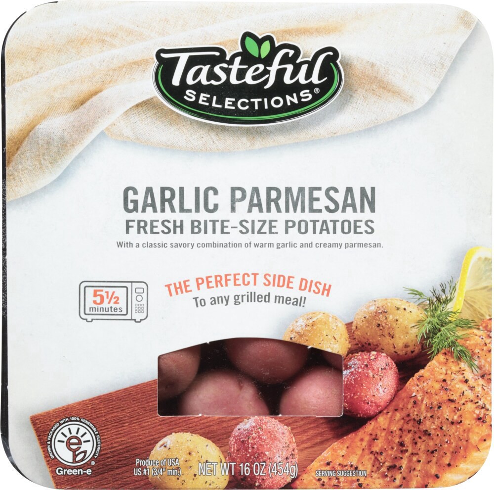 slide 2 of 5, Tasteful Selections Garlic Parmesan Fresh Bite-Size Potatoes 16 oz, 16 oz