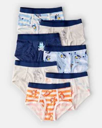 Carter's Toddler 7-Pack Bluey Cotton Briefs Underwear Blue/White 2-3
