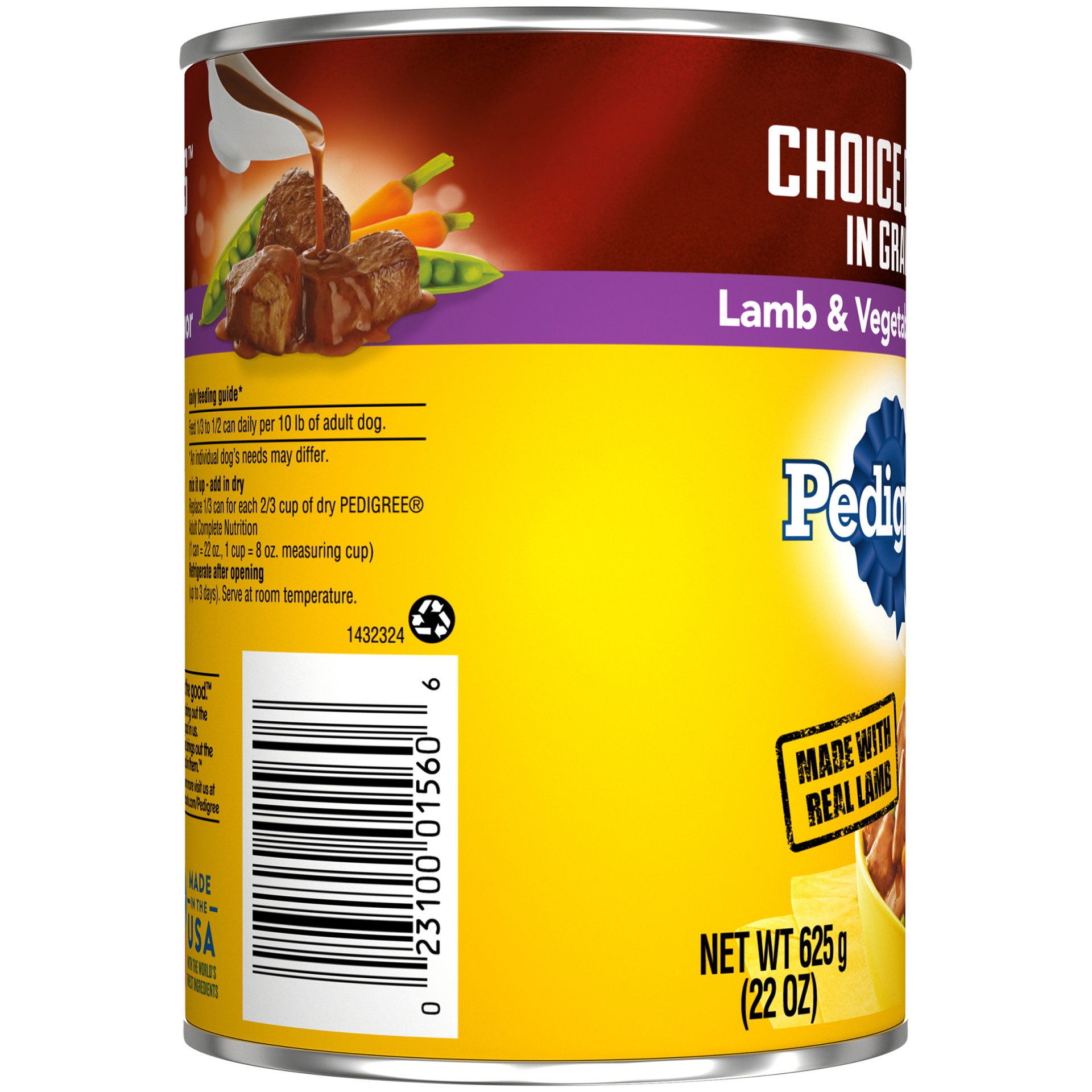 slide 2 of 7, Pedigree Choice Cuts Food For Dogs With Lamb & Vegetables In Gravy, 22 oz