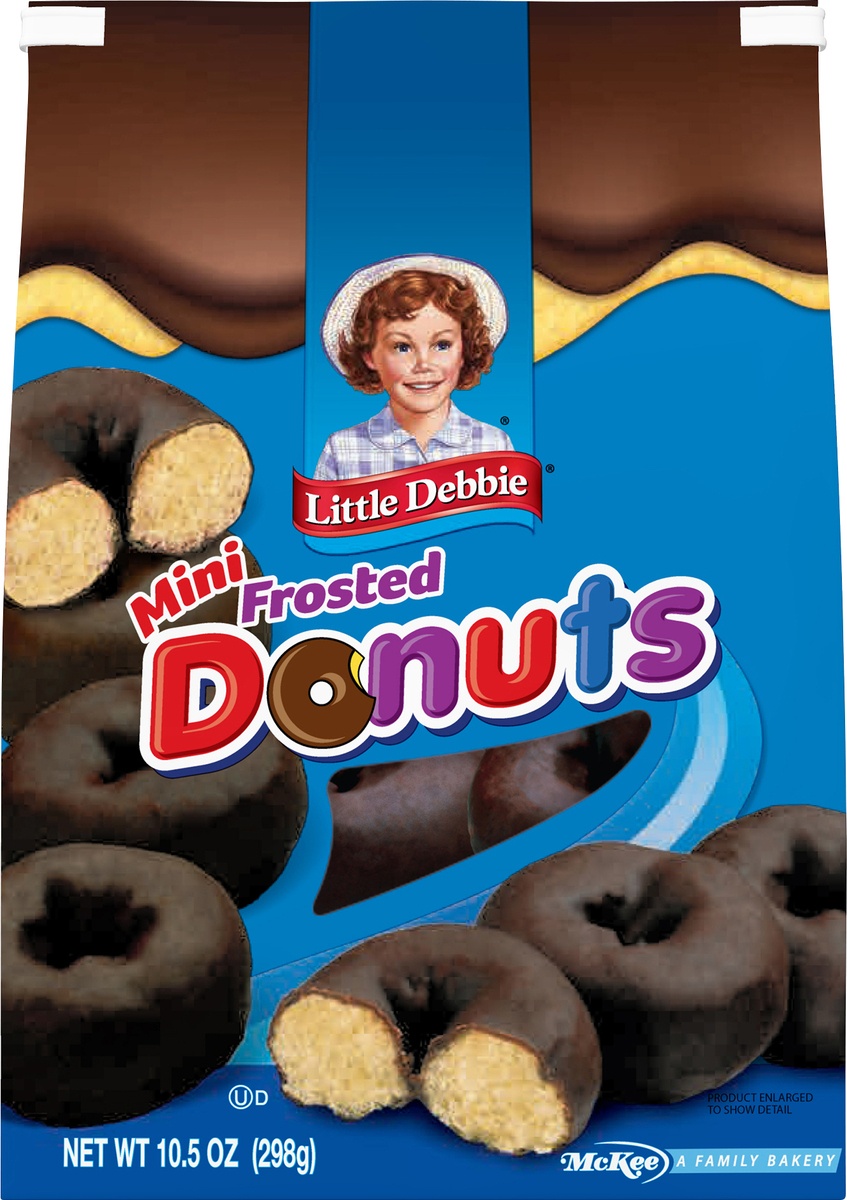 slide 9 of 11, Little Debbie Mini Frosted Donuts, 10.5 oz