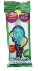 Let Them Eat Candles® Milk Chocolate Balloon Happy Birthday Candle