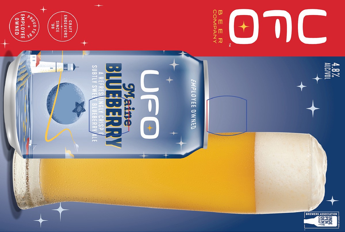 slide 6 of 7, UFO Beer Company Beer, Maine Blueberry, 6 pk