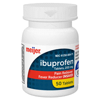 slide 3 of 29, Meijer Ibuprofen Tablets USP, Pain Reliever/Fever Reducer, 200 mg, 50 ct