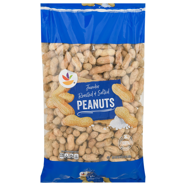 slide 1 of 1, GIANT Peanuts Roasted Jumbo Salted, 48 oz