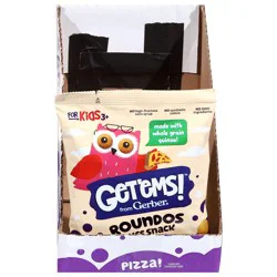 Get''ems! from Gerber Pizza Roundos Puffs Snacks, Kids Snack Made with Whole Grain Quinoa, Calcium to Support Strong Bones