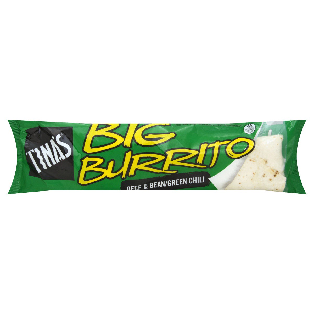 slide 1 of 11, Tina's Big Burritos Beef And Bean Green Chili, 10 oz