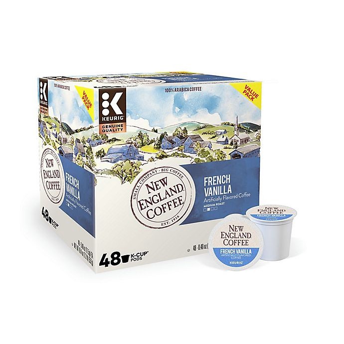 slide 1 of 3, New England Coffee French Vanilla Value Pack Keurig K-Cup Pods, 48 ct