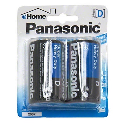 slide 1 of 1, Panasonic Batteries Indin, 2 ct