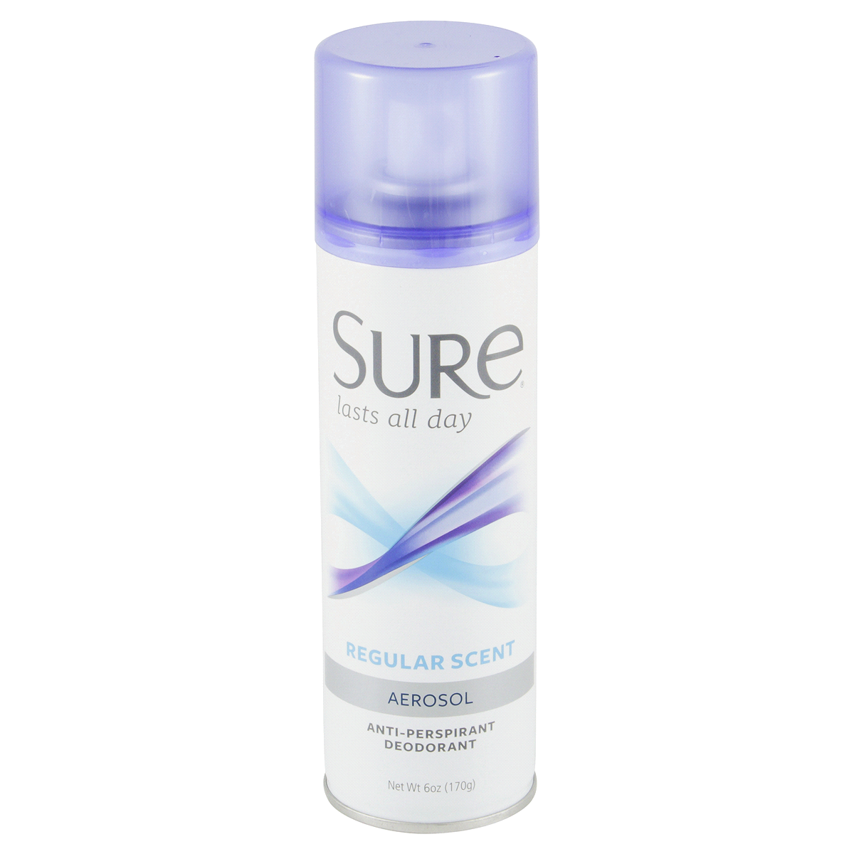 slide 1 of 5, Sure Regular Scent Aerosol Anti-Perspirant Deodorant, 6 oz