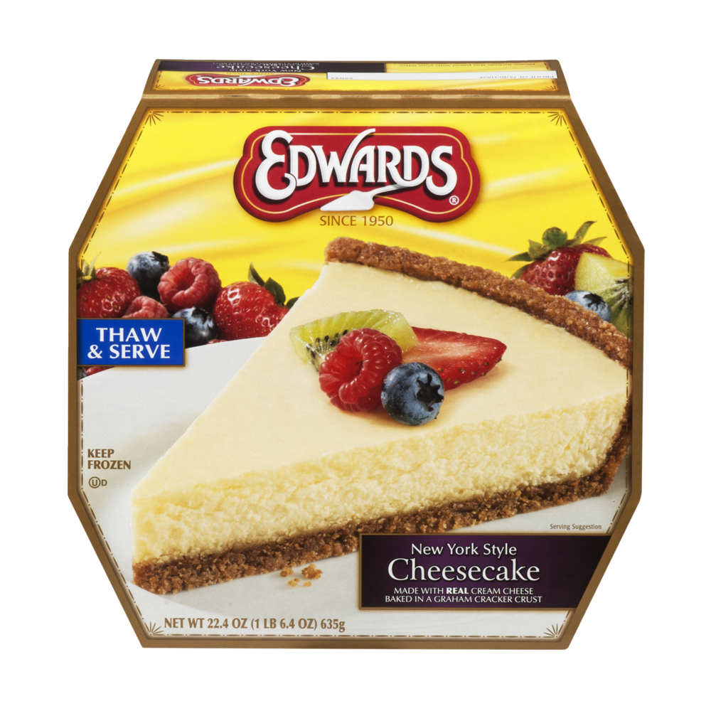 slide 1 of 1, Edwards New York Style Cheesecake, 22.4 oz