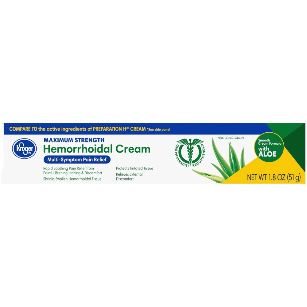 slide 3 of 3, Kroger Hemorrhoidal Cream, 1.8 oz