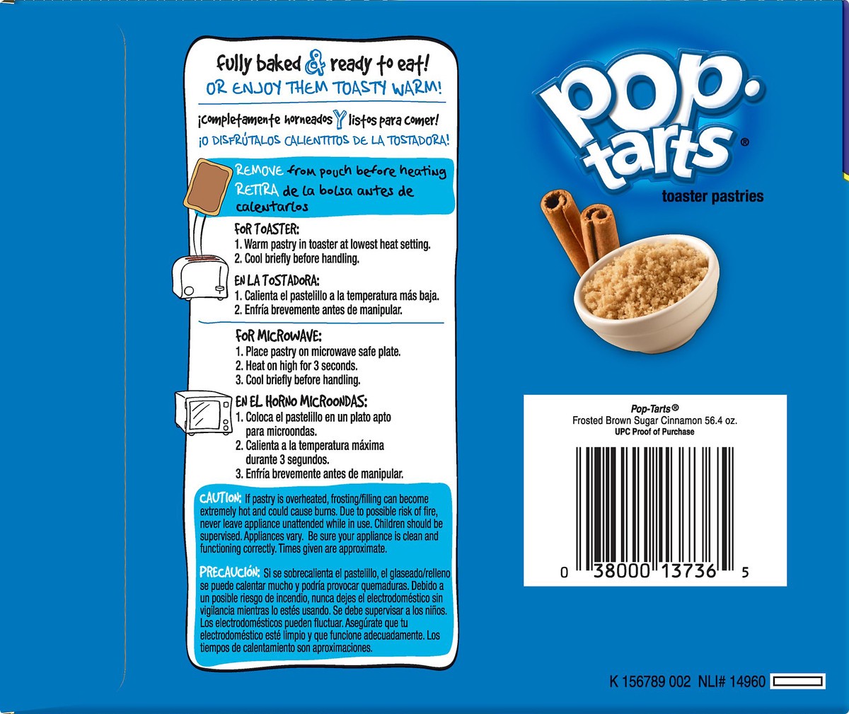 slide 5 of 8, Pop-Tarts Frosted Brown Sugar Cinnamon Toaster Pastries, 56.4 oz