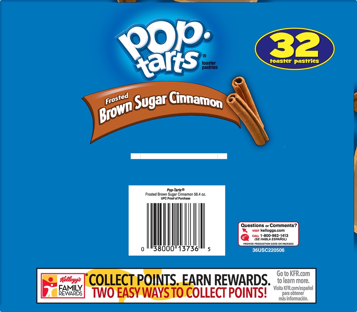 slide 6 of 8, Pop-Tarts Frosted Brown Sugar Cinnamon Toaster Pastries, 56.4 oz