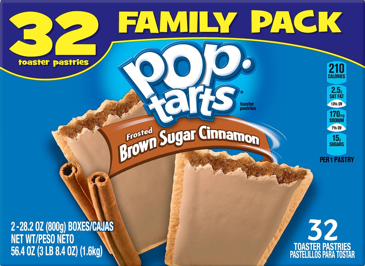 slide 7 of 8, Pop-Tarts Frosted Brown Sugar Cinnamon Toaster Pastries, 56.4 oz