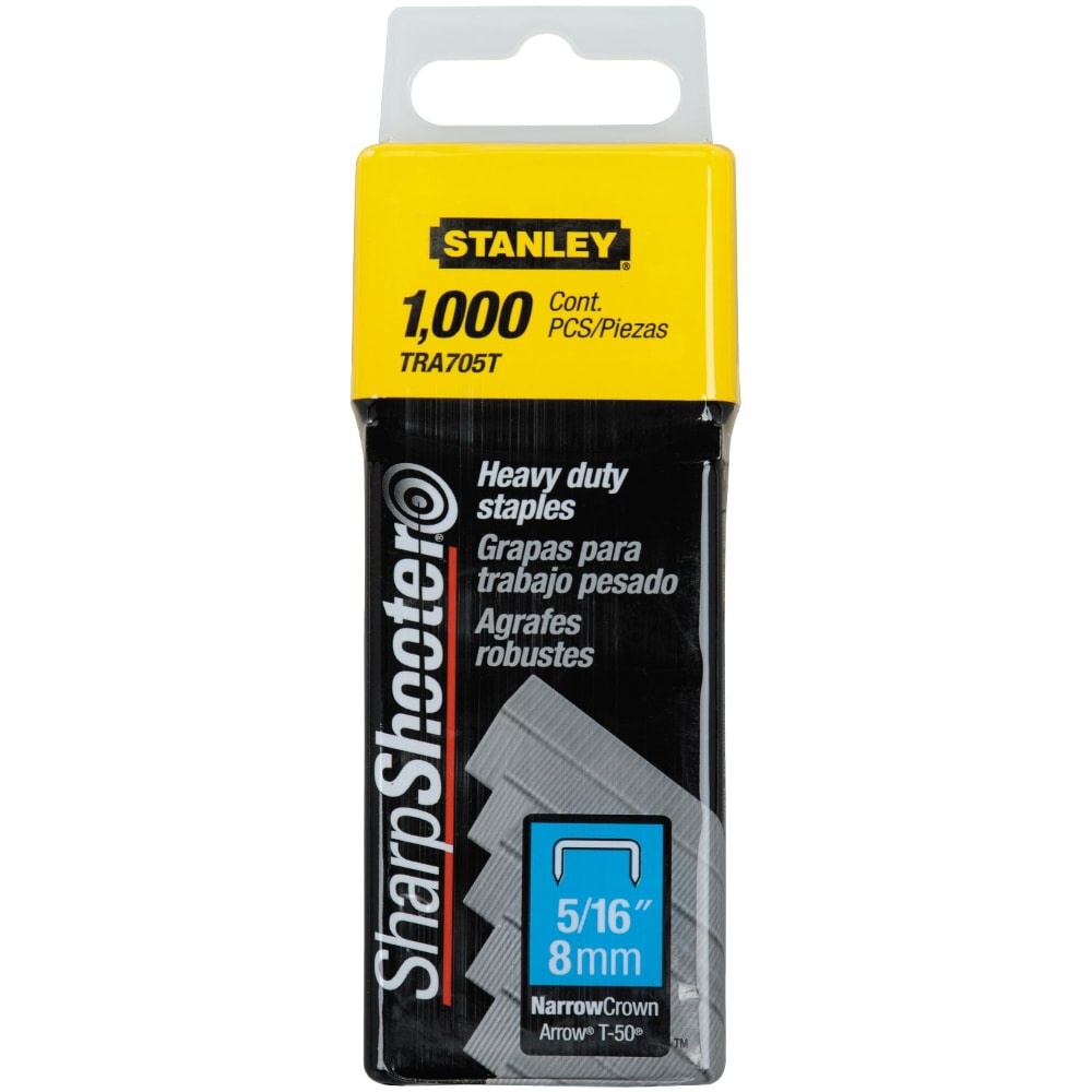 slide 1 of 1, STANLEY Sharpshooter 5/16-Inch Heavy Duty Staples, 1000 ct