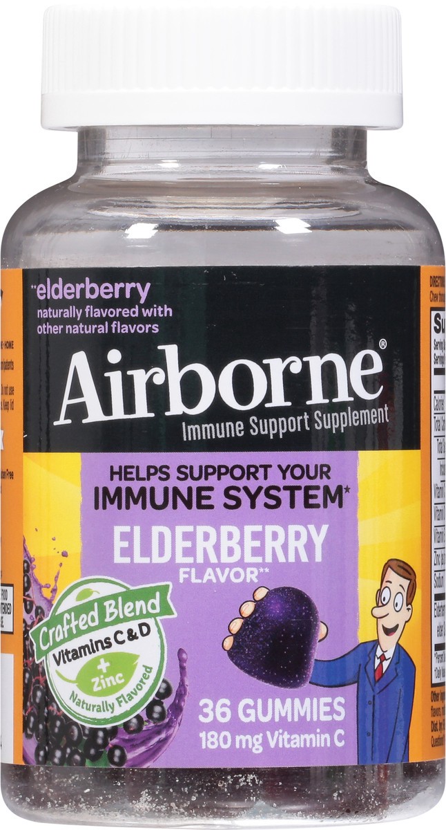 slide 6 of 9, Airborne Elderberry Gummies, 42 ct