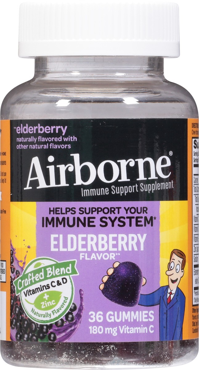 slide 8 of 9, Airborne Elderberry Gummies, 42 ct