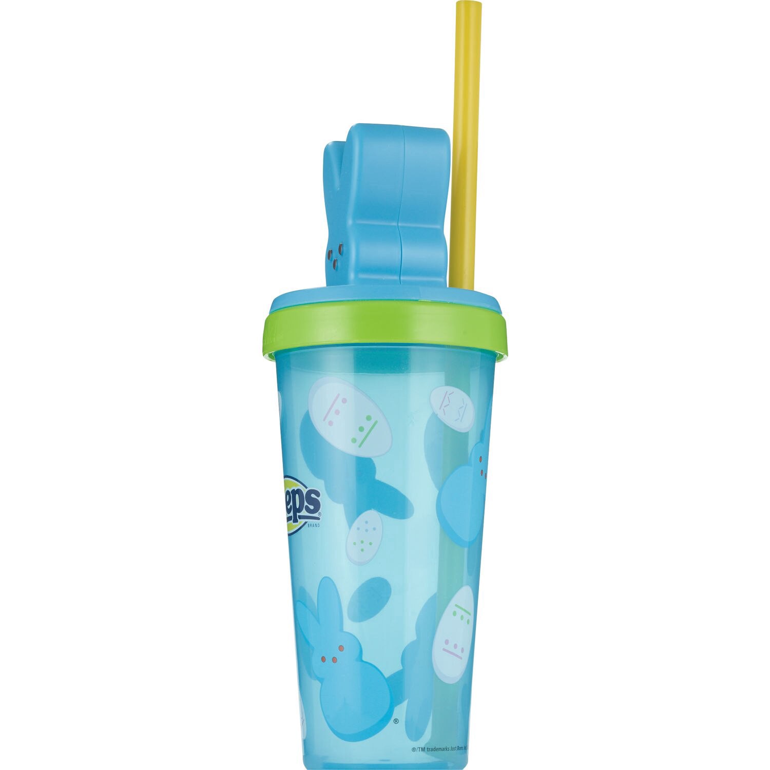 slide 3 of 9, Zak! Sculpted Peeps Super Sippers Tumbler, Assorted Colors, 18 Oz, 1 ct