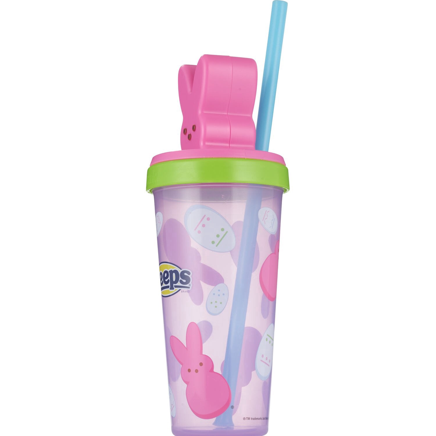 slide 4 of 9, Zak! Sculpted Peeps Super Sippers Tumbler, Assorted Colors, 18 Oz, 1 ct