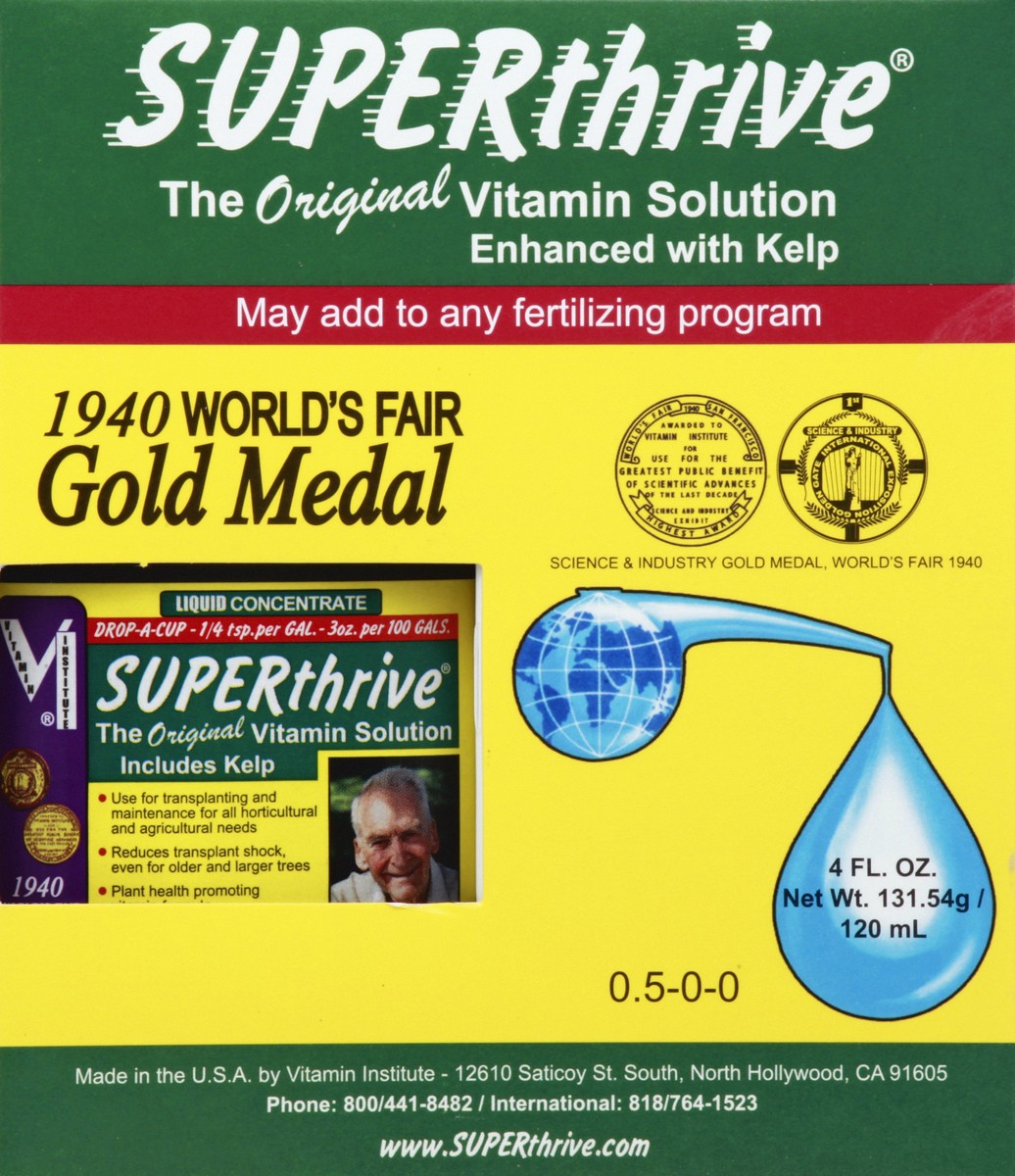 slide 9 of 12, SuperThrive 0.5-0-0 Vitamin Solution 4 oz, 4 oz