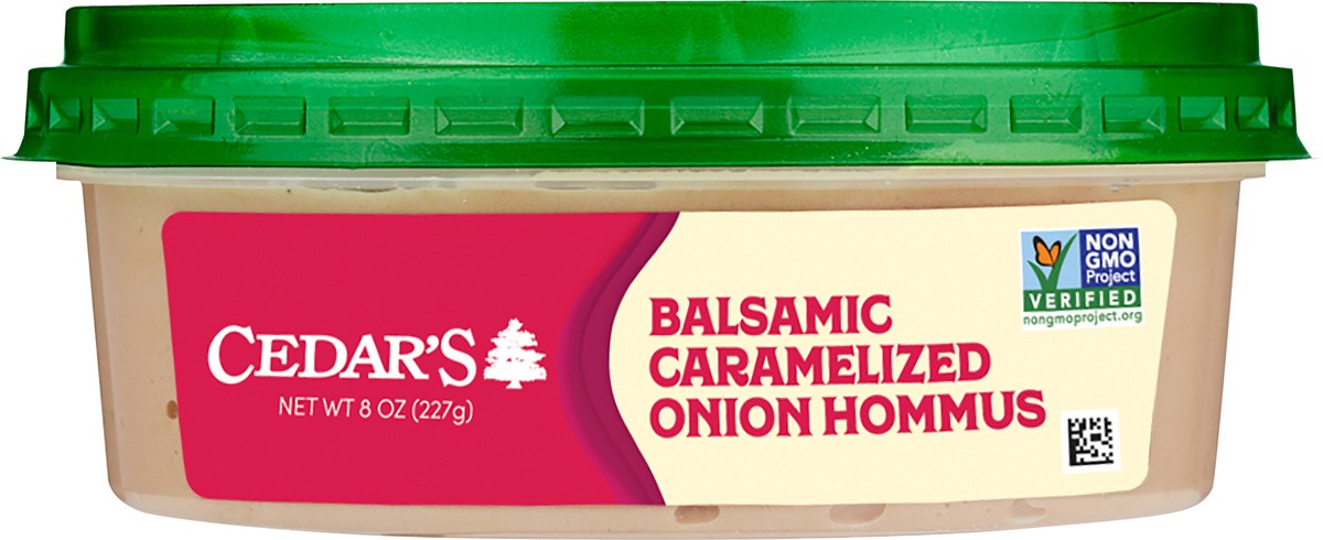 slide 3 of 4, Cedar's Balsamic Caramelized Onion Hommus, 8 oz