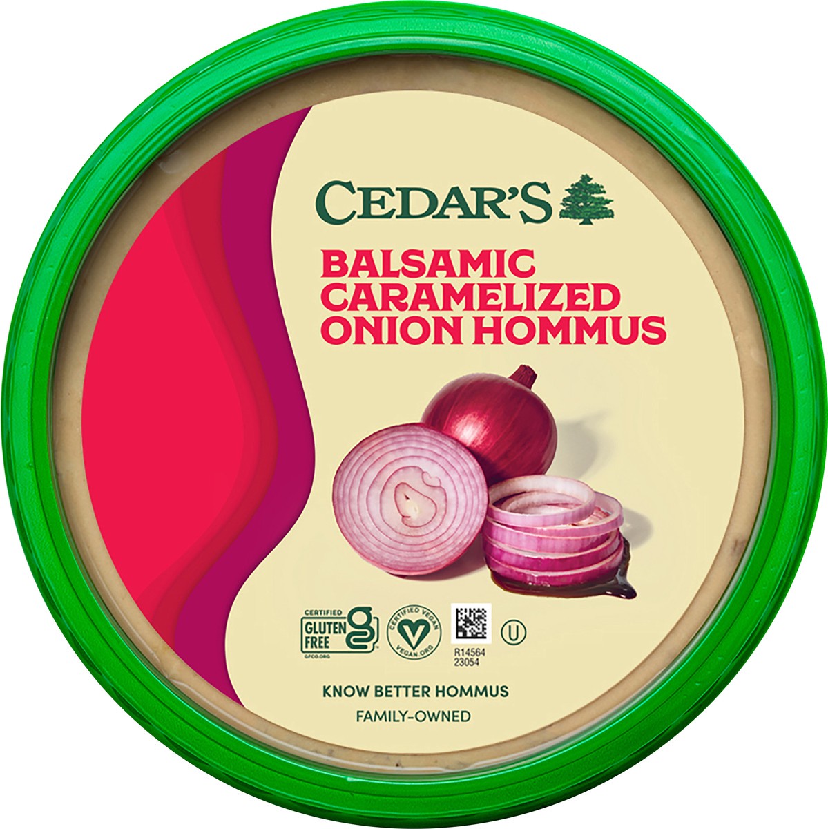 slide 2 of 4, Cedar's Balsamic Caramelized Onion Hommus, 8 oz