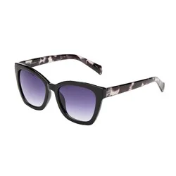 Select-A-Vision Women's Mod Cateye Black Sunglasses
