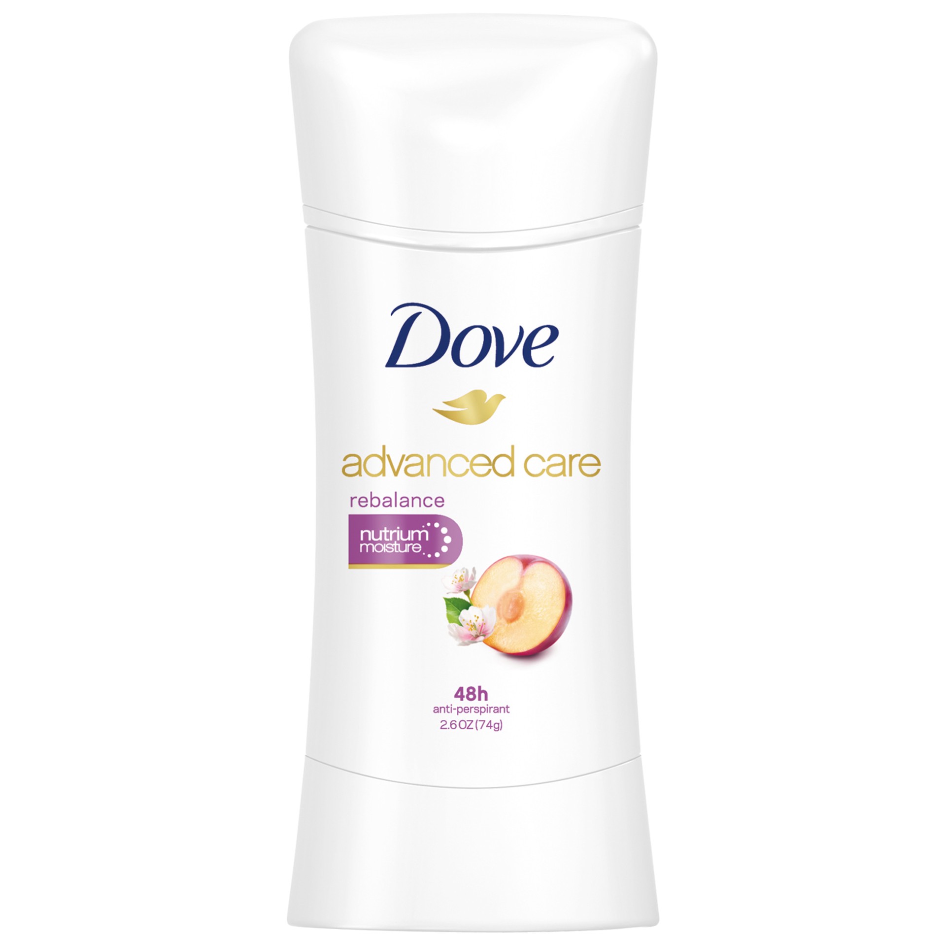 slide 1 of 6, Dove Advanced Care Antiperspirant Deodorant Rebalance, 2.6 oz, 2.6 oz