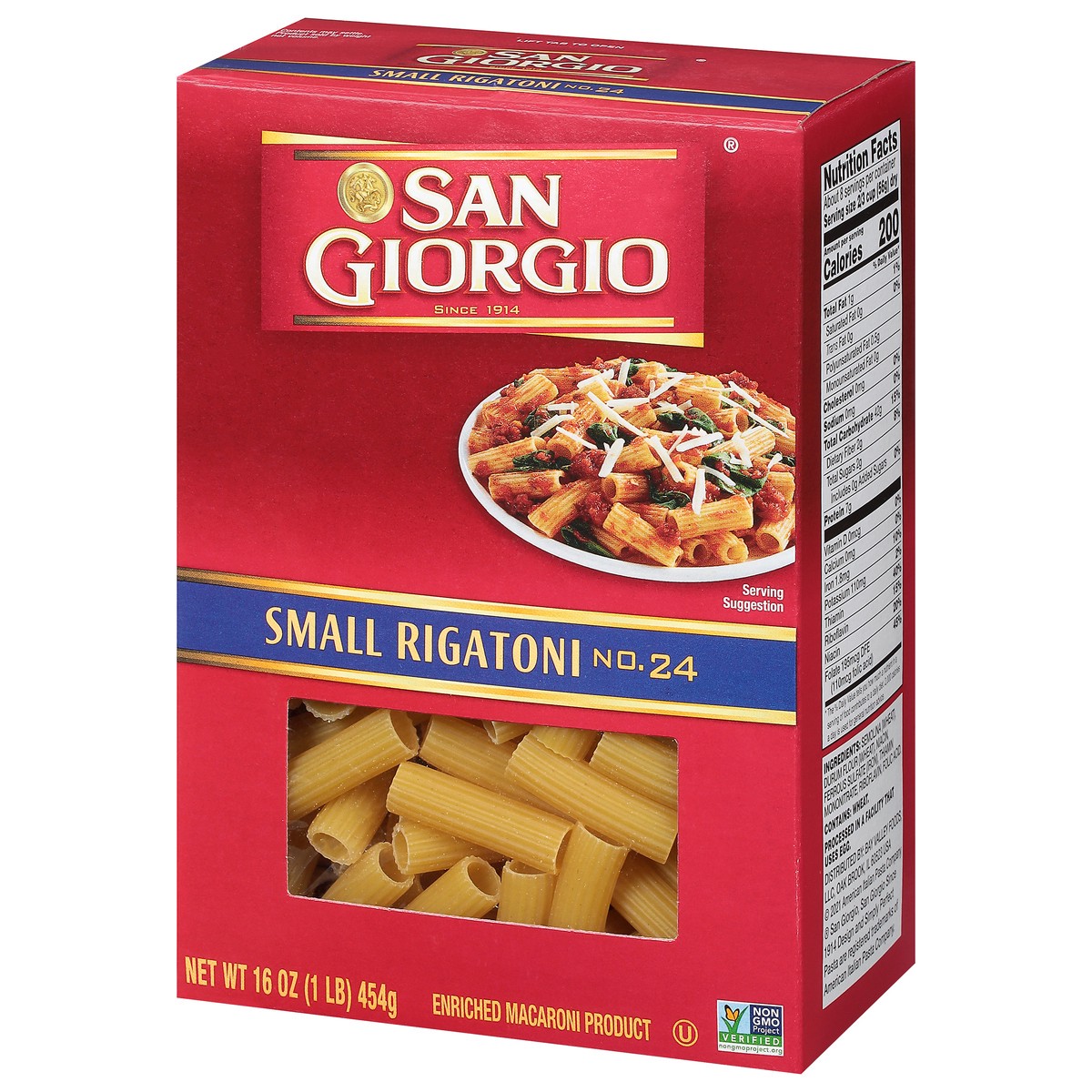 slide 6 of 9, San Giorgio No. 24 Small Rigatoni Small 16 oz, 16 oz