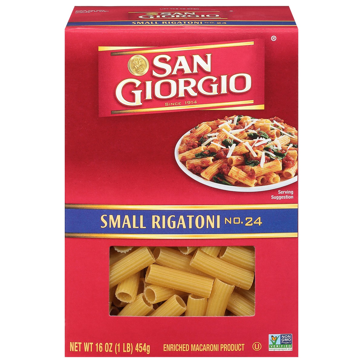 slide 1 of 9, San Giorgio No. 24 Small Rigatoni Small 16 oz, 16 oz