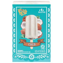 La Brisa Coconut Frozen Dairy Dessert - 4 x 2.5 fl oz Bars