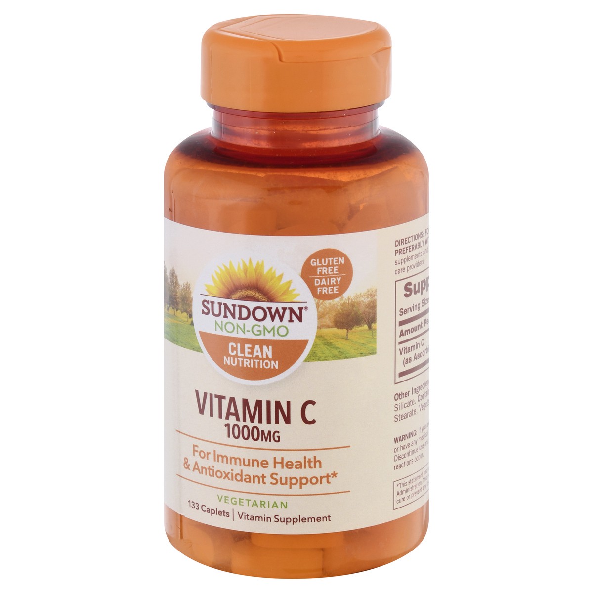 slide 5 of 9, Sundown Non-GMO 1000 mg Caplets Vitamin C 133 ea, 133 ct