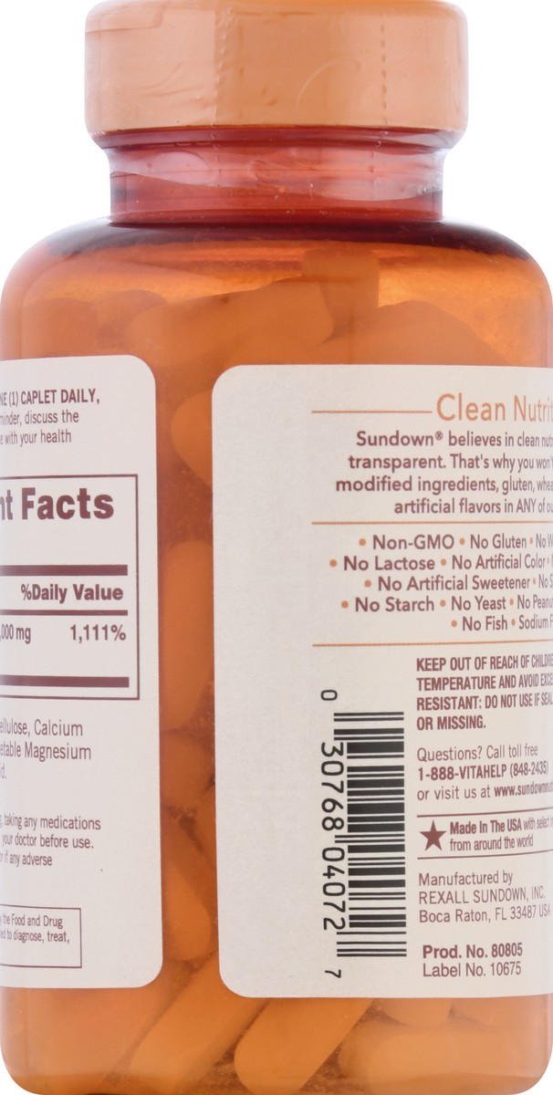 slide 6 of 9, Sundown Non-GMO 1000 mg Caplets Vitamin C 133 ea, 133 ct