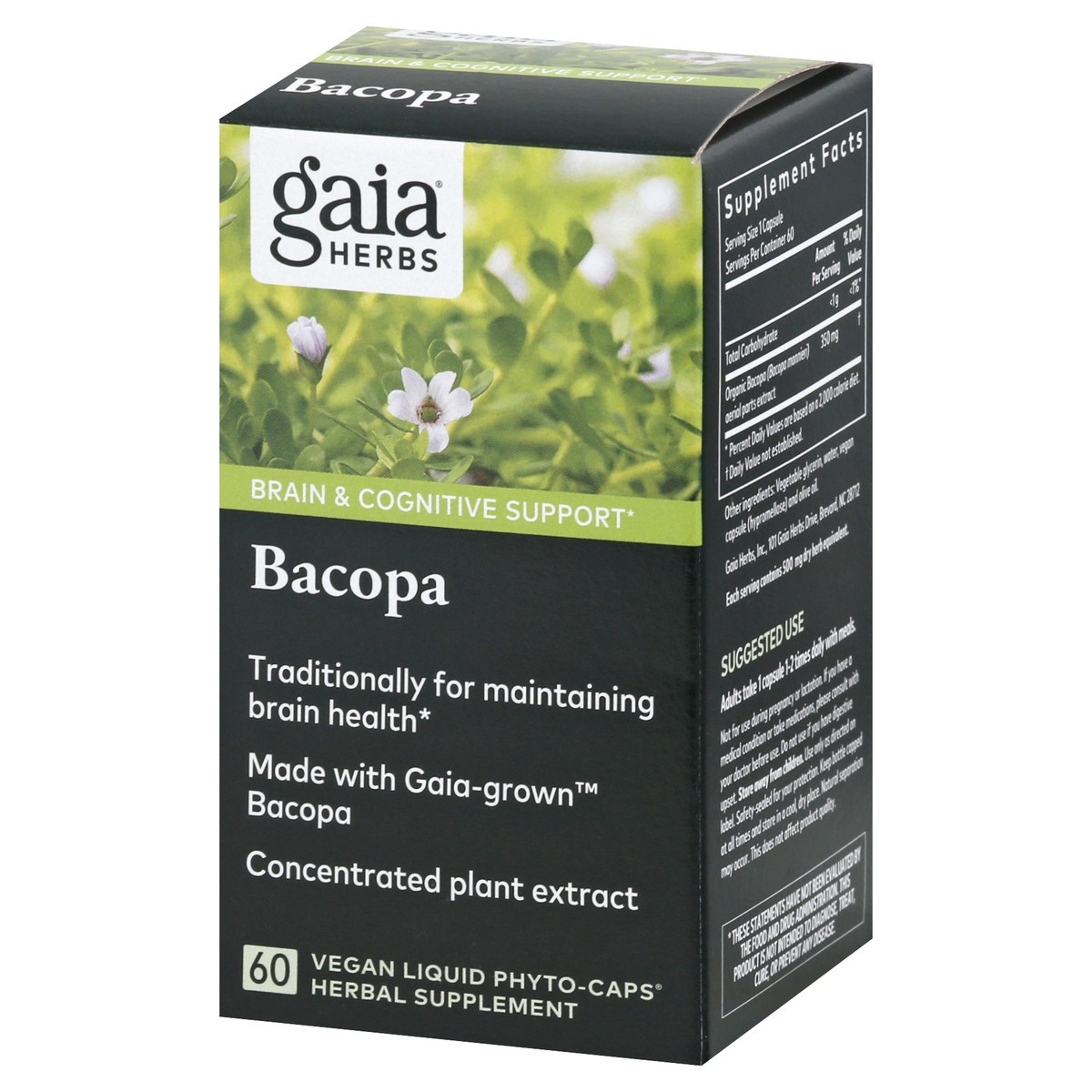 slide 10 of 10, Gaia Herbs Bacopa 60 ea, 60 ct