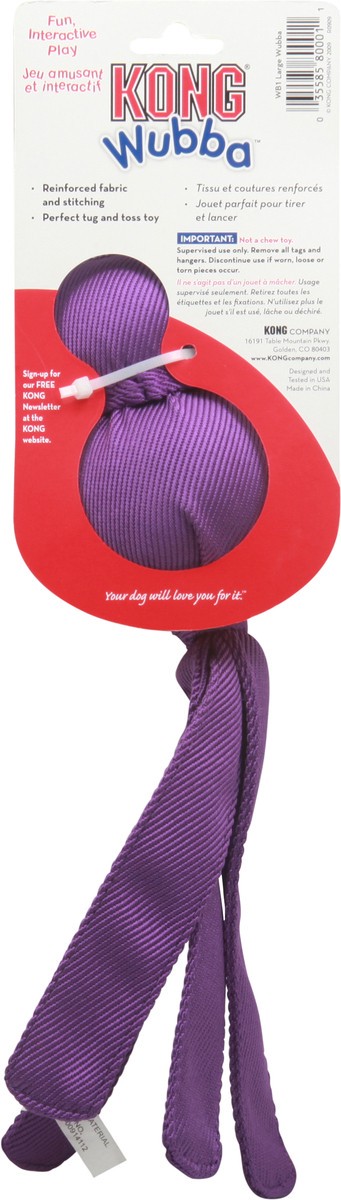 slide 4 of 9, KONG Wubba Large Wubba Dog Toy 1 ea Card, 1 ct