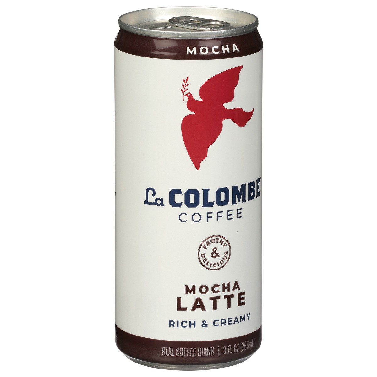 slide 2 of 9, La Colombe Draft Latte Mocha Soda, 0% ABV, 1, 9-oz beer cans, 9 fl oz