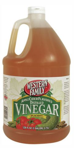 slide 1 of 1, Western Family Apple Cider Flavored Vinega, 128 oz