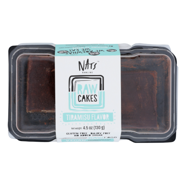 slide 1 of 1, Nats Rawline Tiramisu Flavor Raw & Vegan Cakes, 1 ct