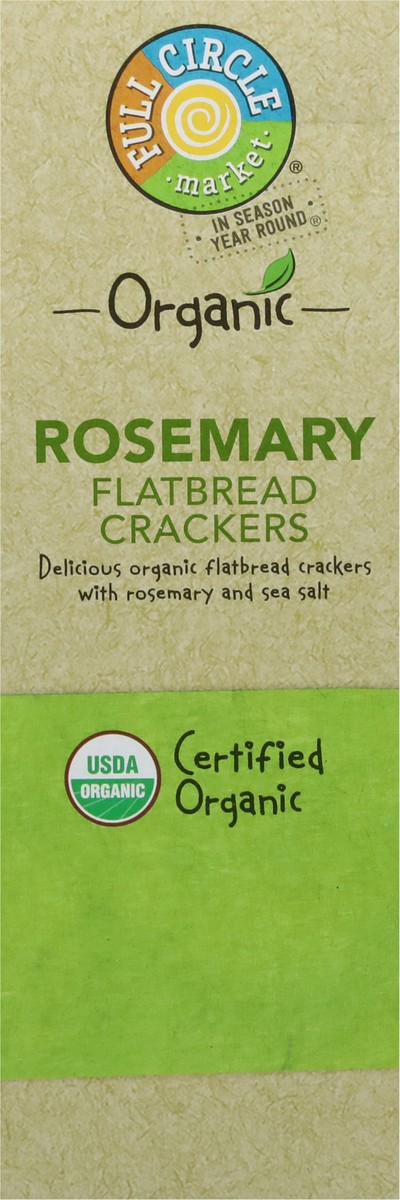 slide 6 of 9, Full Circle Market Organic Rosemary Flatbread Crackers 5 oz, 5 oz