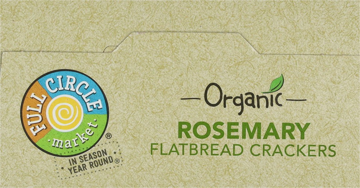 slide 4 of 9, Full Circle Market Organic Rosemary Flatbread Crackers 5 oz, 5 oz